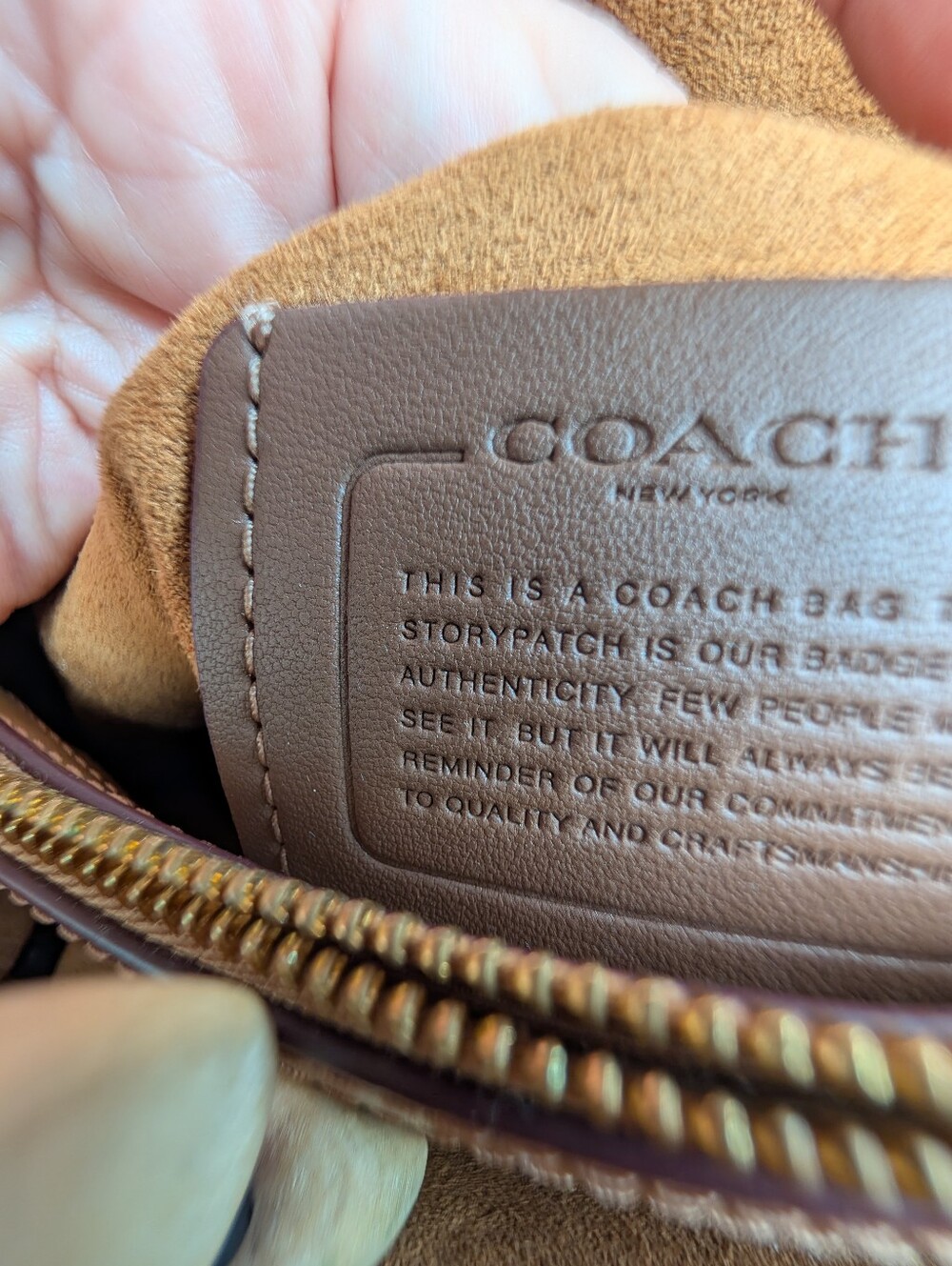 Coach Straw Crossbody with Pink Leather Trim - Picture 3 of 3